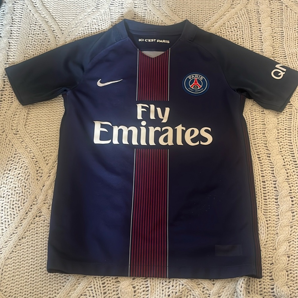 Paris Saint-Germaine jersey.